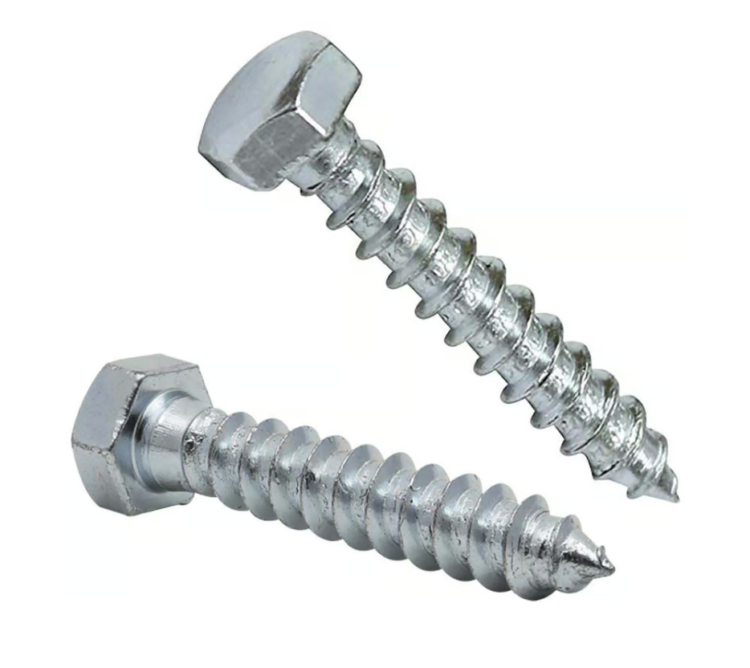 Tirafondo Hexagonal Galvanizado 1/4 X 2" (2U)