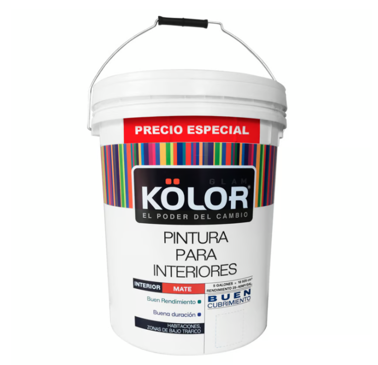 Pintura para Interior 5 Galones Tipo 2 Blanco Precio Especial