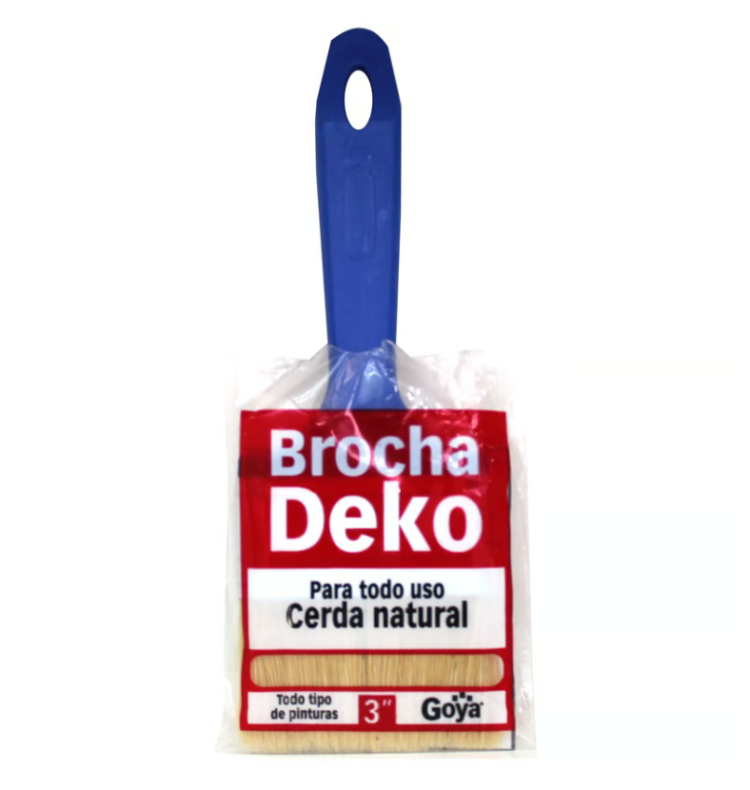 Brocha 3" 80 mm Azul