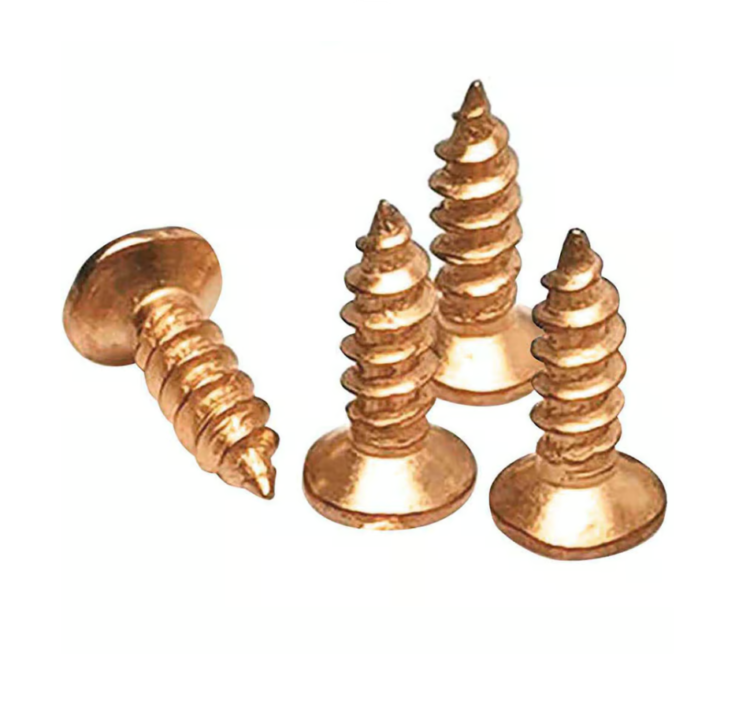 Tornillo Madera Cabeza Plana Ph Bronce # 2 X # 3/8" (4U)