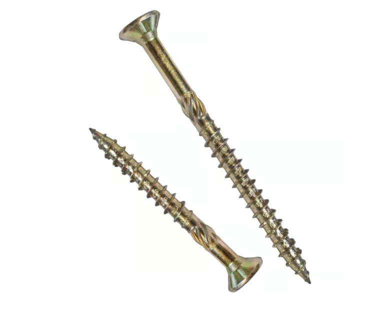 Tornillo Madera Plana Fresado Irizado # 8 X 8" (2U)