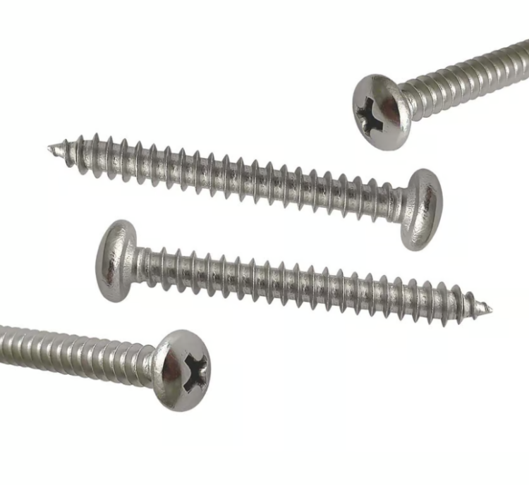 Tornillo Madera Cabeza Pan Ph Inox. # 8X 1-1/2" (4U)